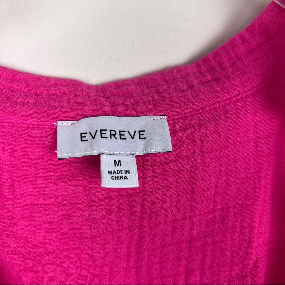 Evereve Pink Blouse slab gauze cotton top - Picture 5 of 6